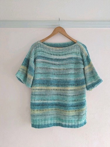 Blue green open knit - blue, jumper