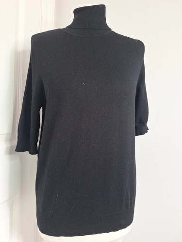 Black short sleeve turtleneck