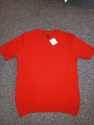 Vibrant red crew neck - vibrant,