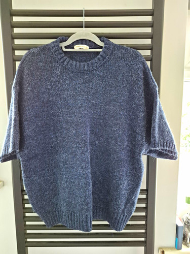 Alsestudio blue knit crew neck - blue,