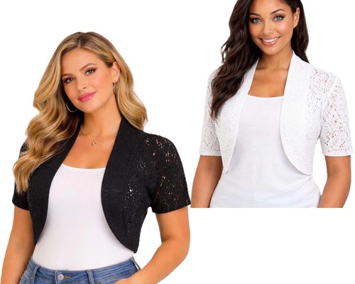 Women knitted short - knitted, sleeve