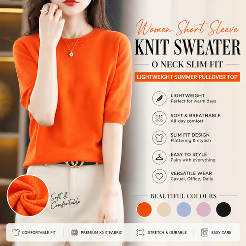Women short sleeve knit - women,