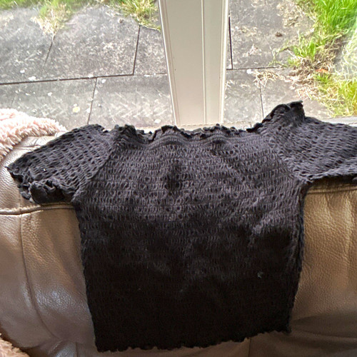 Women black knit short - knit,