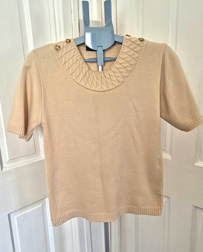 Chic women beige knit - beige,