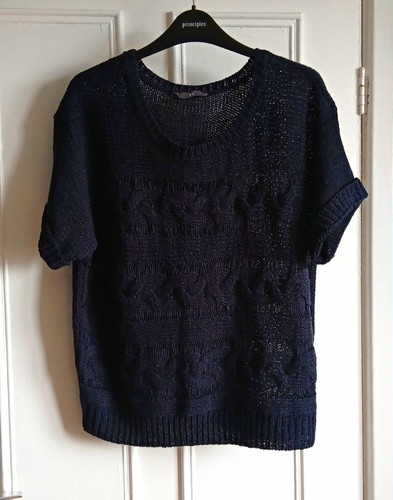 Bhs navy cable knit - navy,