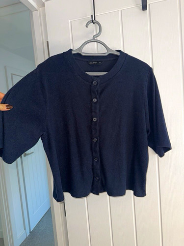 Navy knit cardigan size - knit,