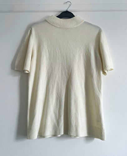Damart cream ribbed knit - cream,