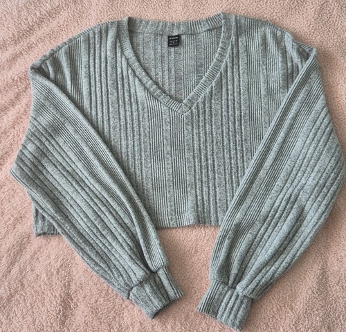 Shein short length jumper - jumper, grey